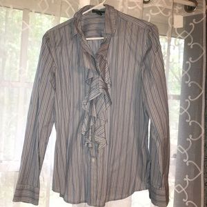 NWOT Polo Ralph Lauren Blue Striped Shirt